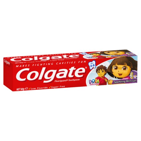Colgate Dora The Explorer Toothpaste Sparkling Mint Gel 80g